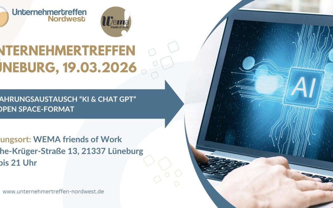 9. Treffen in Lüneburg: Erfahrungsaustausch “KI & Chat GPT” im Open Space-Format