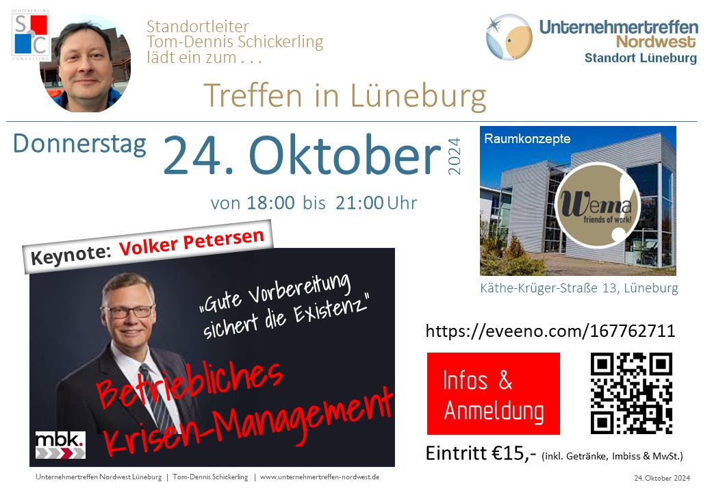 Unternehmertreffen Nordwest Treffen Lüneburg